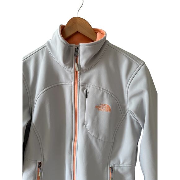 The North Face Apex Soft Shell Jacket Gray Peach M - Picture 2 of 8